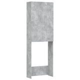 Vidaxl wasmachinekast 64x25,5x190 cm betongrijs