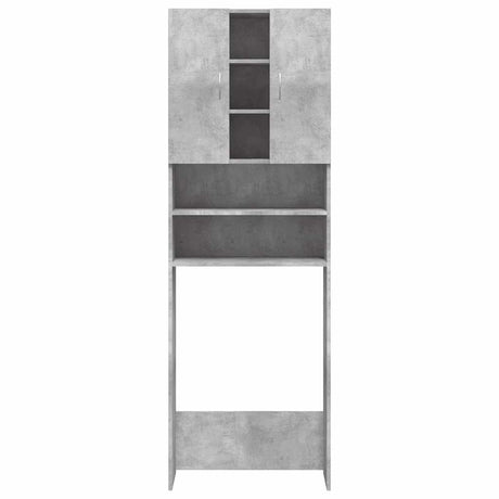 Vidaxl wasmachinekast 64x25,5x190 cm betongrijs