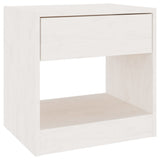 Vidaxl nachtkastje 40x31x40 cm massief grenenhout wit
