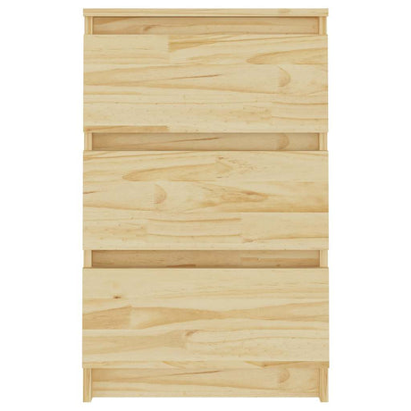 Vidaxl nachtkastje 40x29,5x64 cm massief grenenhout