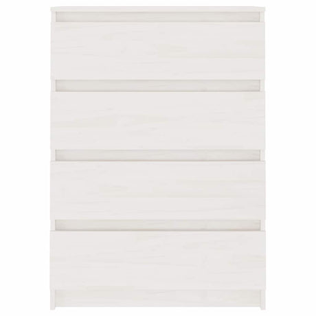 Vidaxl bijzetkast 60x36x84 cm massief grenenhout wit