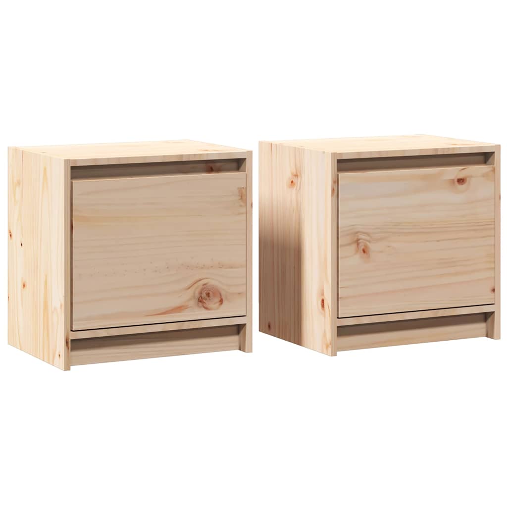 Vidaxl nachtkastjes 2 st 40x30,5x40 cm massief grenenhout