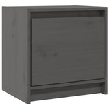 Vidaxl nachtkastjes 2st 40x30,5x40 cm massief grenenhout grijs