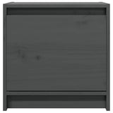 Vidaxl nachtkastjes 2st 40x30,5x40 cm massief grenenhout grijs