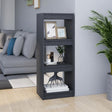 Vidaxl boekenkast kamerscherm 40x30x103,5 cm massief grenenhout grijs