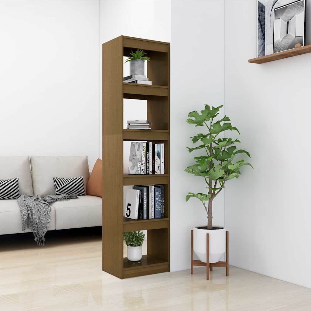 Vidaxl boekenkast kamerscherm 40x30x167,5 cm grenenhout honingbruin
