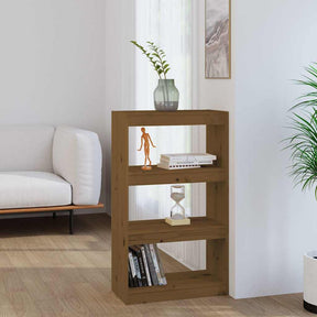 Vidaxl boekenkast kamerscherm 60x30x103,5 cm grenenhout honingbruin