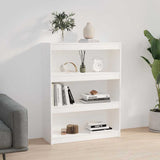 Vidaxl boekenkast kamerscherm 80x30x103,5 cm massief grenenhout wit