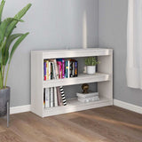Vidaxl boekenkast kamerscherm 100x30x71,5 cm grenenhout wit