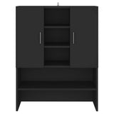 Vidaxl wasmachinekast 70,5x25,5x90 cm zwart