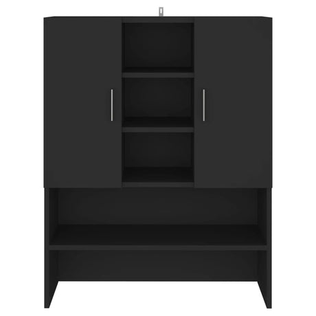 Vidaxl wasmachinekast 70,5x25,5x90 cm zwart