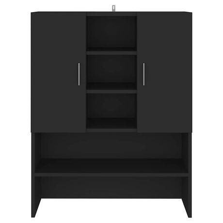 Vidaxl wasmachinekast 70,5x25,5x90 cm zwart