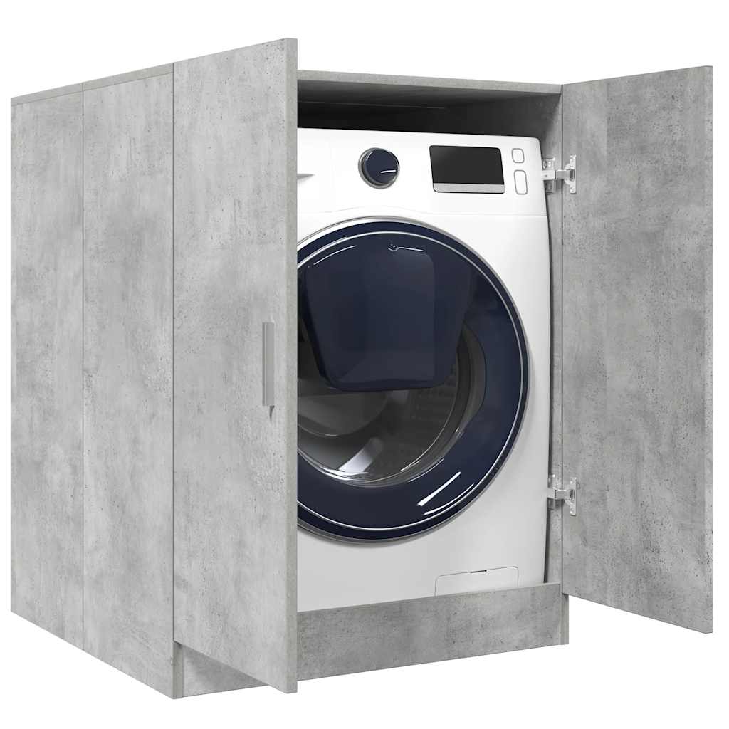 Vidaxl wasmachinekast 71x71,5x91,5 cm betongrijs