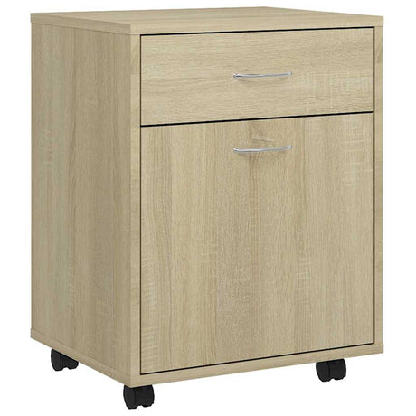 Vidaxl rolkast 45x38x54 cm bewerkt hout sonoma eikenkleurig