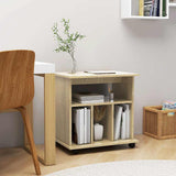 Vidaxl rolkast 60x45x60 cm bewerkt hout sonoma eikenkleurig