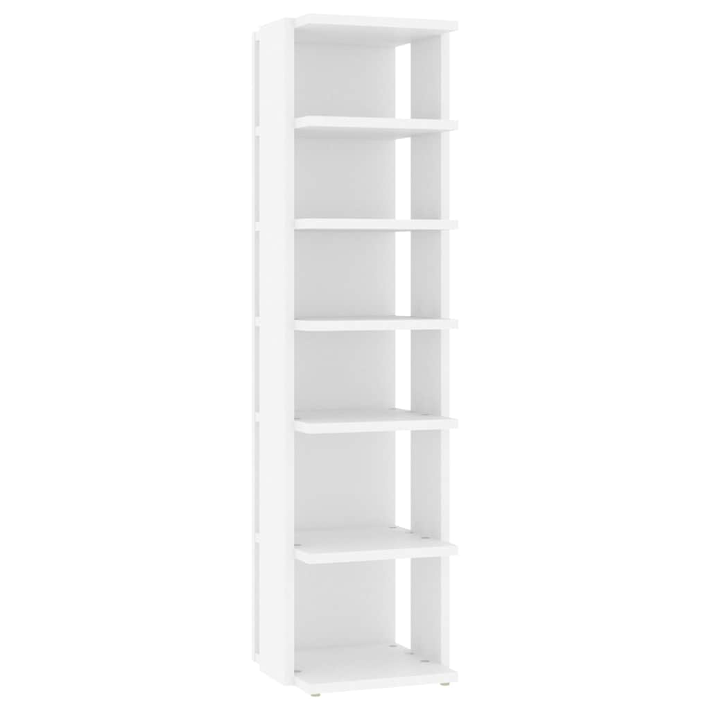 Vidaxl schoenenkast 27,5x27x102 cm bewerkt hout wit