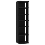 Vidaxl schoenenkast 27,5x27x102 cm bewerkt hout zwart