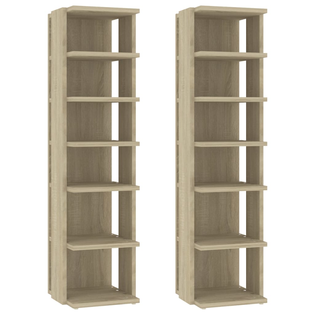 VidaXL shoe cabinets 2 pcs 27.5x27x102 cm Sonoma oak -colored