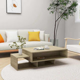 Vidaxl salontafel 105x55x32 cm bewerkt hout sonoma eikenkleurig