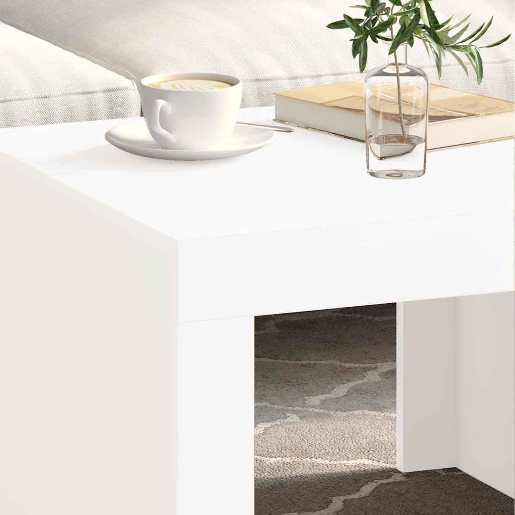 Vidaxl salontafel 50x50x35 cm bewerkt hout wit
