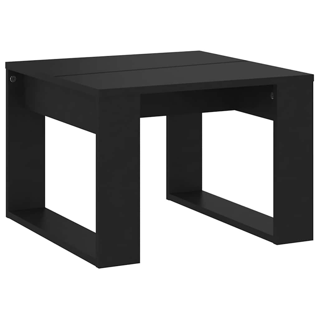 Vidaxl bijzettafel 50x50x35 cm bewerkt hout zwart