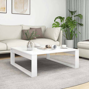Vidaxl salontafel 100x100x35 cm bewerkt hout wit