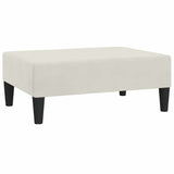 Vidaxl voetenbank 78x56x32 cm fluweel crèmekleurig