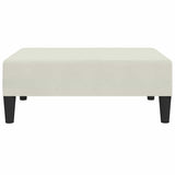 Vidaxl voetenbank 78x56x32 cm fluweel crèmekleurig