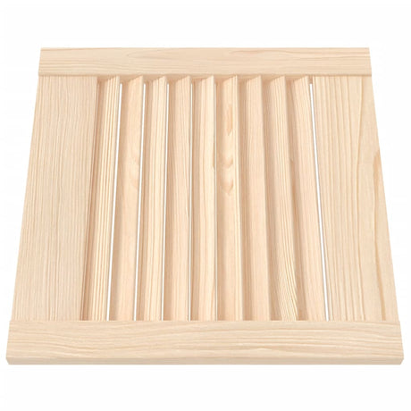 Vidaxl kastdeur met lamellen 39,5x39,4 cm massief grenenhout