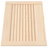 Vidaxl kastdeur met lamellen 39,5x49,4 cm massief grenenhout