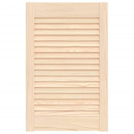 Vidaxl kastdeur met lamellen 61,5x39,4 cm massief grenenhout