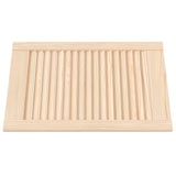 Vidaxl kastdeuren met lamellen 2 st 61,5x39,4 cm massief grenenhout