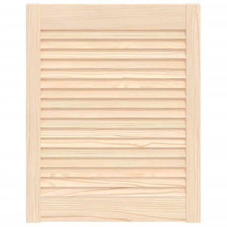 Vidaxl kastdeur met lamellen 61,5x49,4 cm massief grenenhout