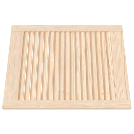 Vidaxl kastdeur met lamellen 61,5x49,4 cm massief grenenhout