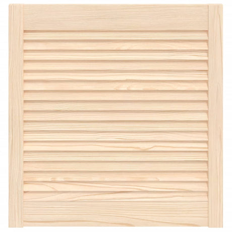 Vidaxl kastdeur met lamellen 61,5x59,4 cm massief grenenhout