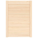 Vidaxl kastdeur met lamellen 69x49,4 cm massief grenenhout