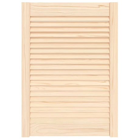 Vidaxl kastdeur met lamellen 69x49,4 cm massief grenenhout