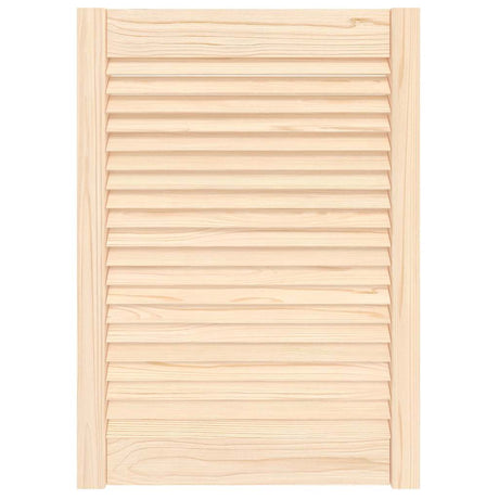 Vidaxl kastdeur met lamellen 69x49,4 cm massief grenenhout