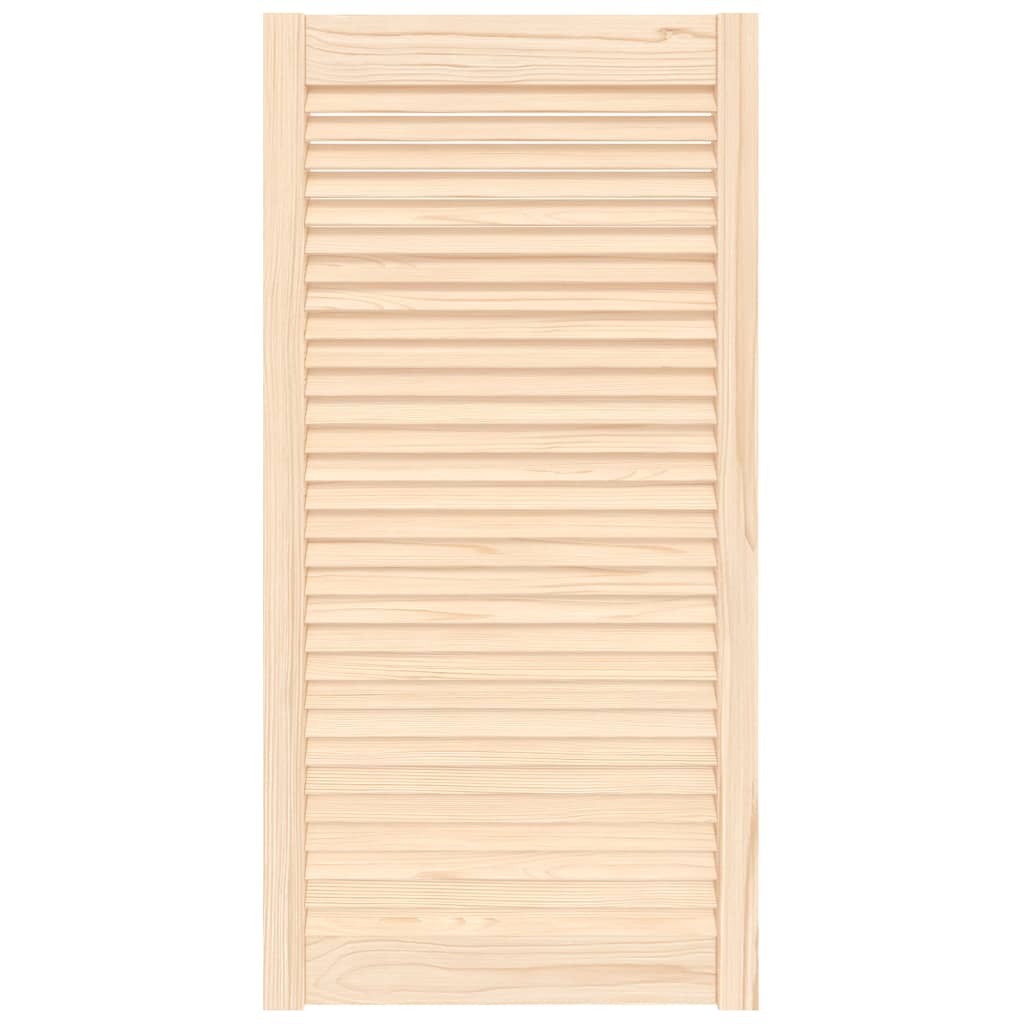 Vidaxl kastdeur met lamellen 99,3x49,4 cm massief grenenhout