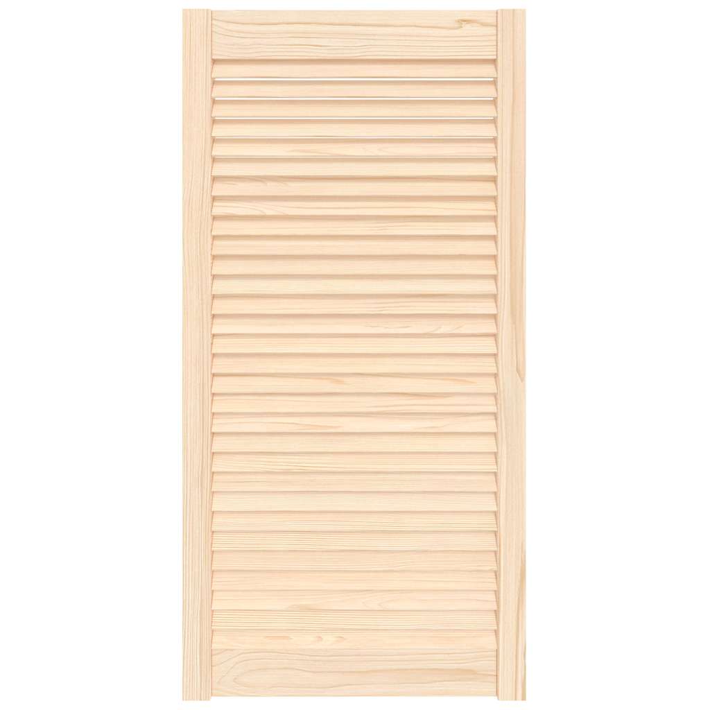 Vidaxl kastdeur met lamellen 99,3x49,4 cm massief grenenhout
