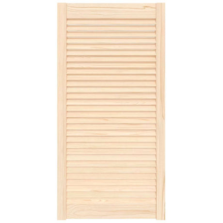 Vidaxl kastdeur met lamellen 99,3x49,4 cm massief grenenhout