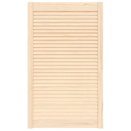 Vidaxl kastdeur met lamellen 99,3x59,4 cm massief grenenhout