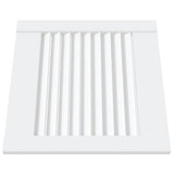 Vidaxl kastdeuren met lamellen 4 st 39,5x39,4 cm grenenhout wit