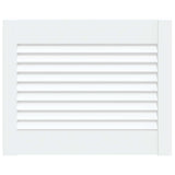 Vidaxl kastdeur met lamellen 39,5x49,4 cm massief grenenhout wit