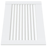 Vidaxl kastdeur met lamellen 39,5x49,4 cm massief grenenhout wit