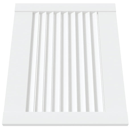 Vidaxl kastdeuren met lamellen 2 st 39,5x49,4 cm grenenhout wit