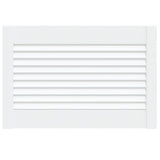Vidaxl kastdeur met lamellen 39,5x59,4 cm massief grenenhout wit
