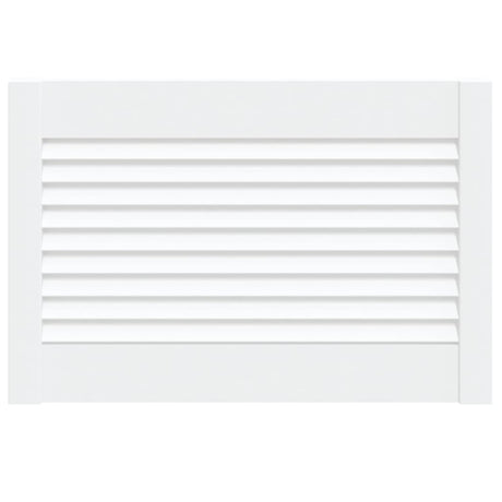 Vidaxl kastdeur met lamellen 39,5x59,4 cm massief grenenhout wit