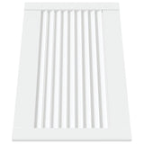 Vidaxl kastdeur met lamellen 39,5x59,4 cm massief grenenhout wit
