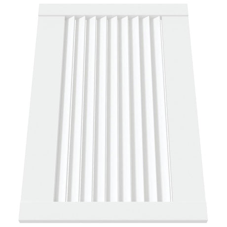 Vidaxl kastdeur met lamellen 39,5x59,4 cm massief grenenhout wit
